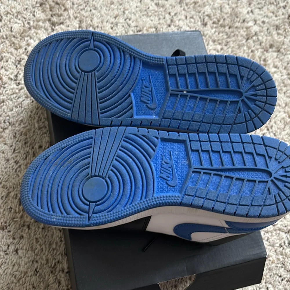Nike Air Jordan 1 Low Black Royal Blue Men’s 6.5 Sneakers w/ Box